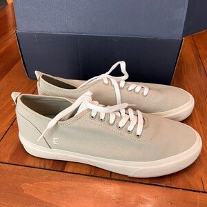 Everlane sage green canvas sneakers